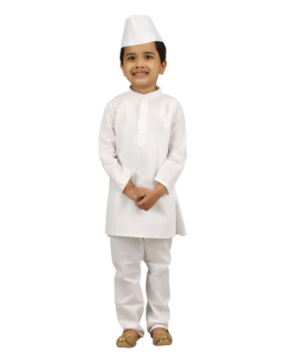 Indian Politician Parliamentarian Neta Ji National Leader Kids Fancy Dress Costume