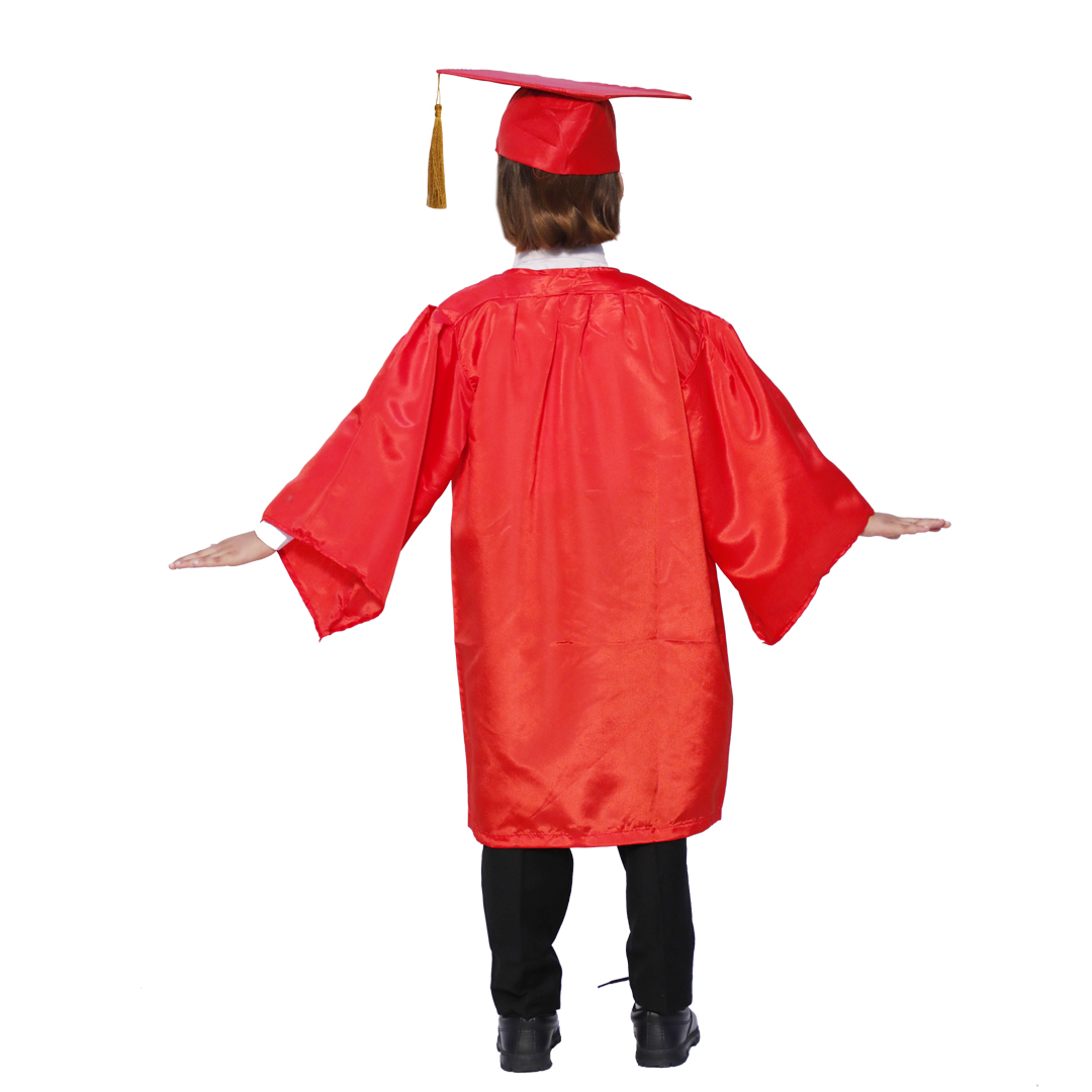 Convocation Graduation Red Gown Dress for Kids - Image 2