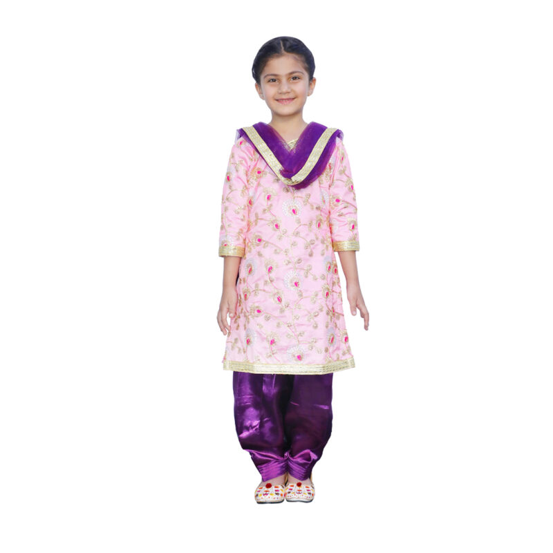 Punjabi Dance Costume for Girls – Traditional Folk Dress