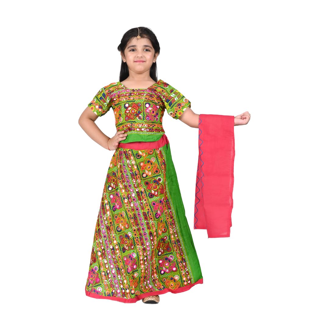 Gujarati Garba Dress for Girls – Navratri Lehenga Choli Set - Image 2