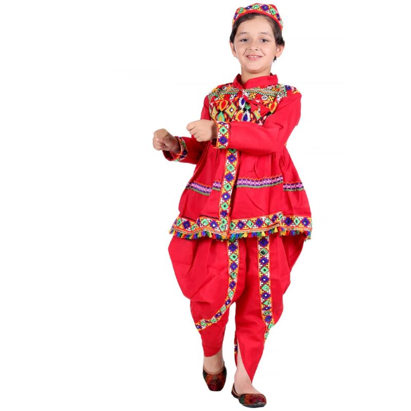 Gujarati Kedia Garba Dress – Red