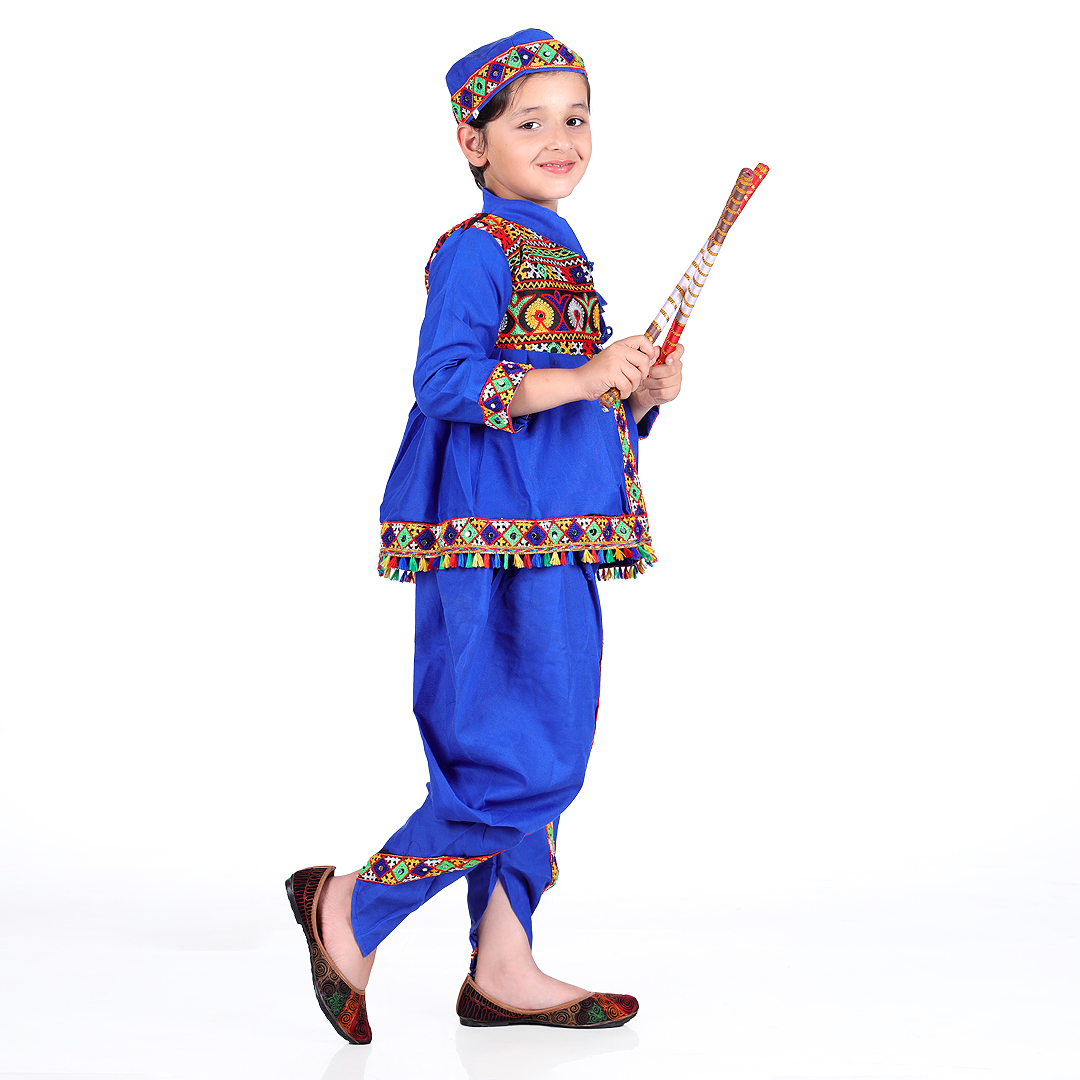 Gujarati Kedia Garba Dress – Blue - Image 3