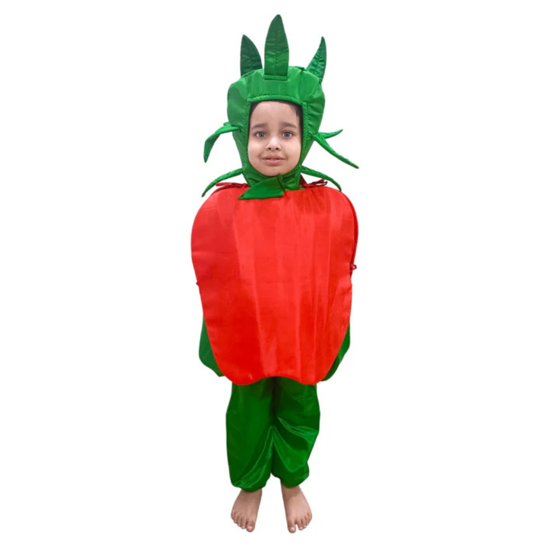 Red Apple Healthy Fruit Kids Fancy Dress Costume