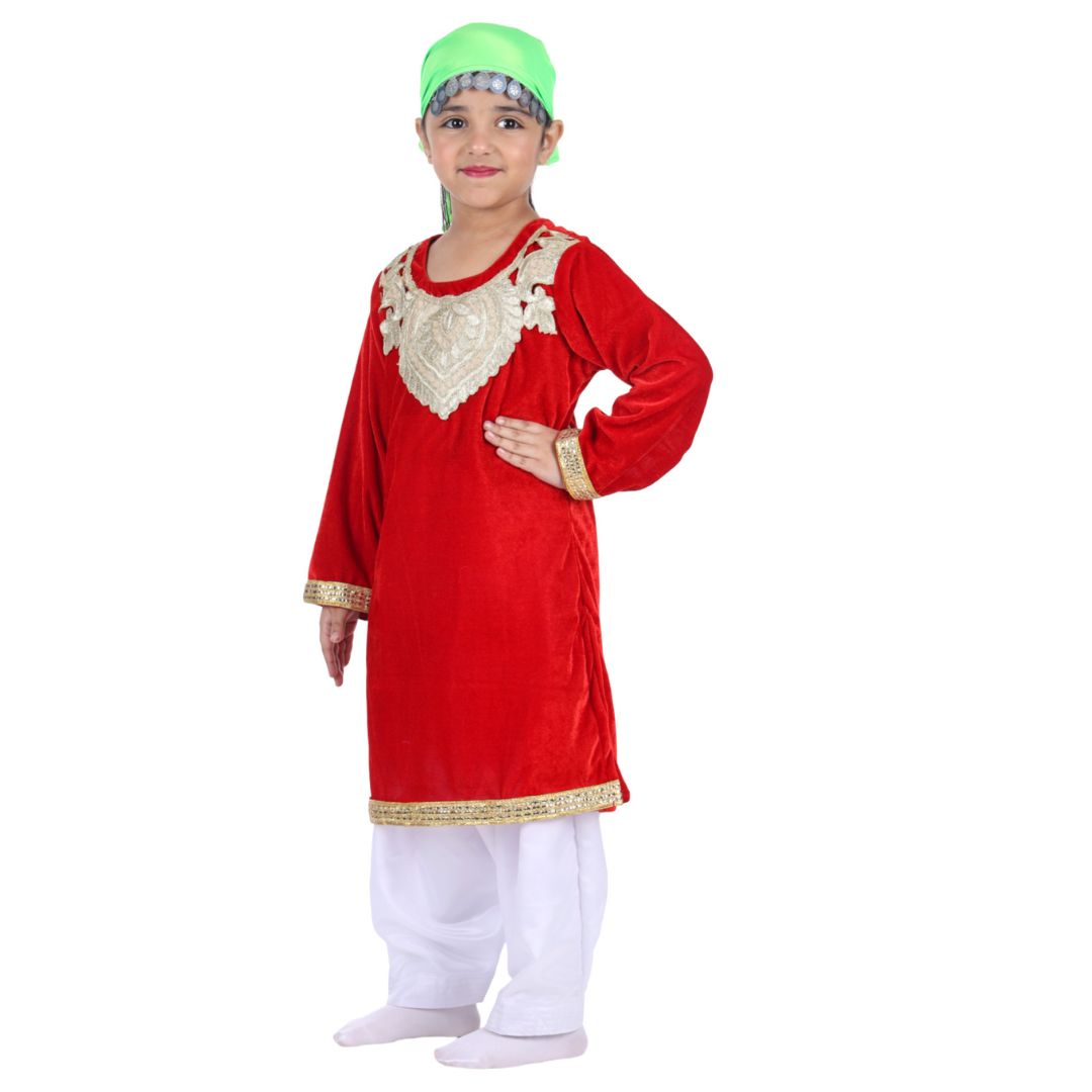 Kashmiri Traditional Costume Dress For Girls - Image 2