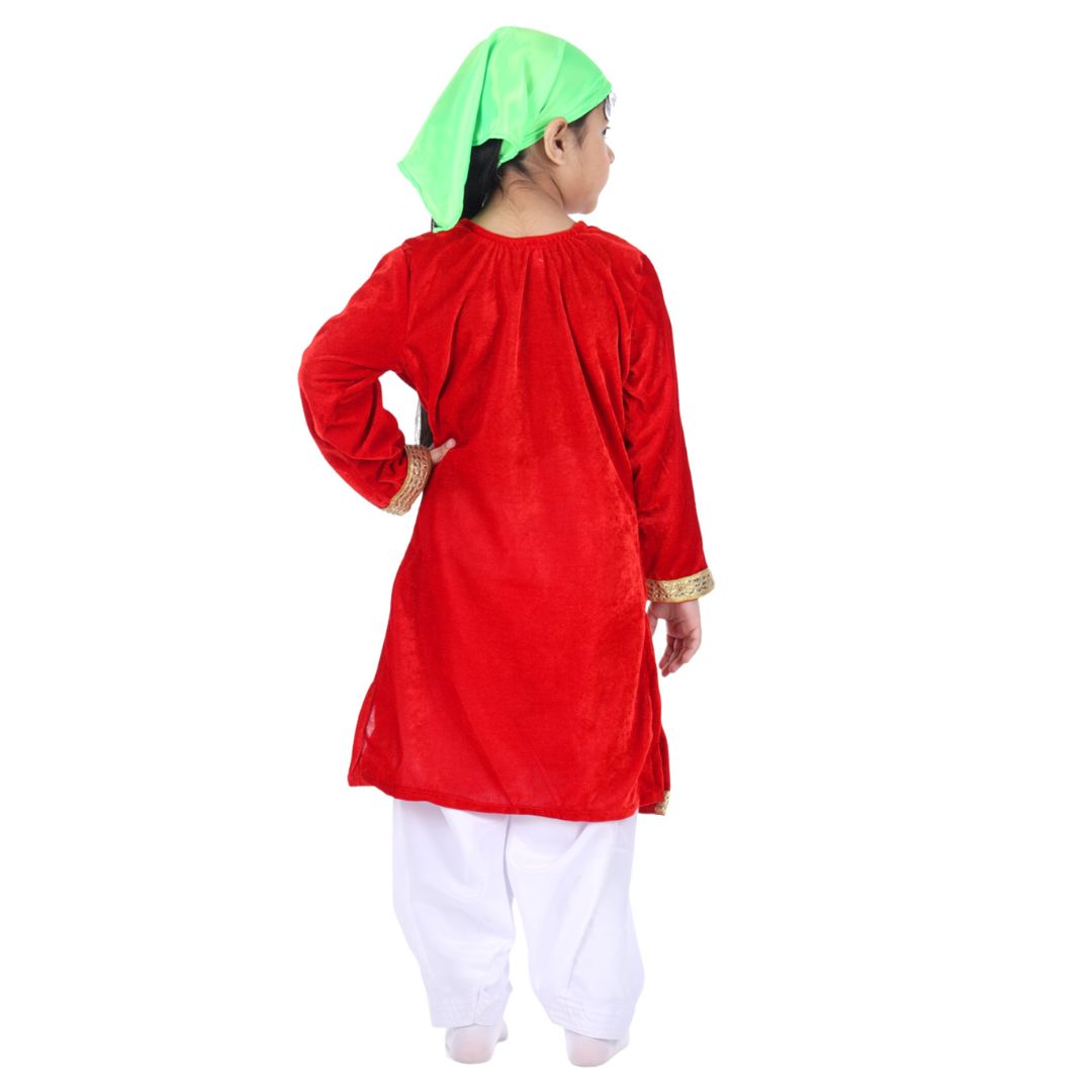 Kashmiri Traditional Costume Dress For Girls - Image 3