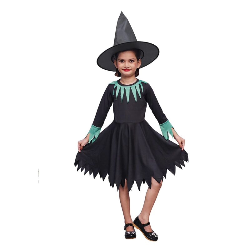 Witch Costume Dress for Kids Girls Set