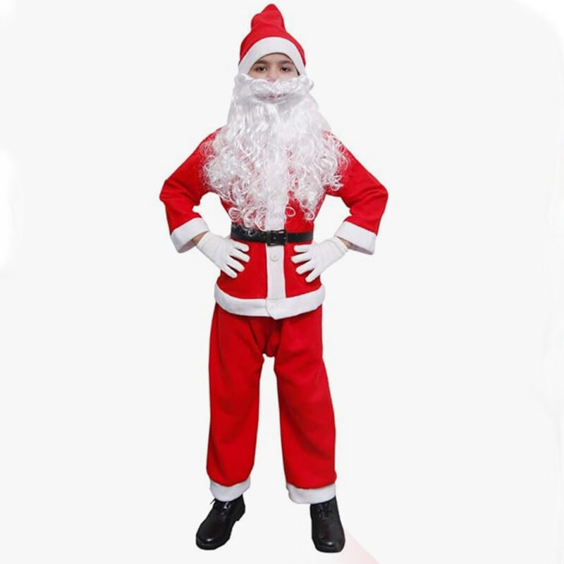 Santa Claus Dress Kids Christmas Costume Complete Set