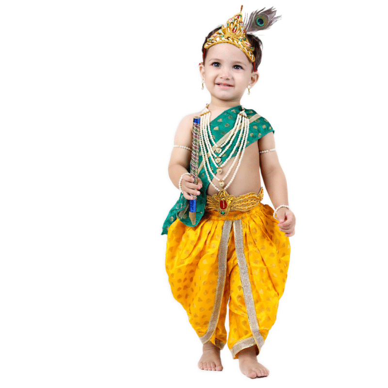 Krishna Dress for Baby Boy Kids Set