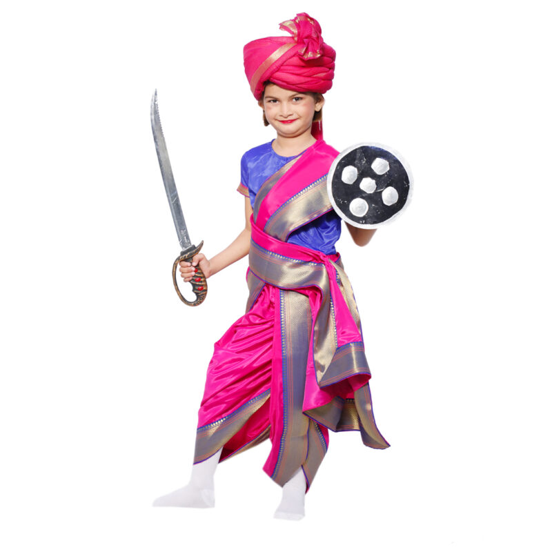 Jhansi Ki Rani Costume for Girls