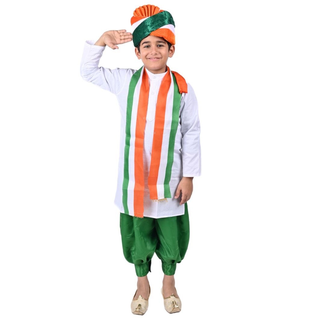 Tricolor Dress For Boys